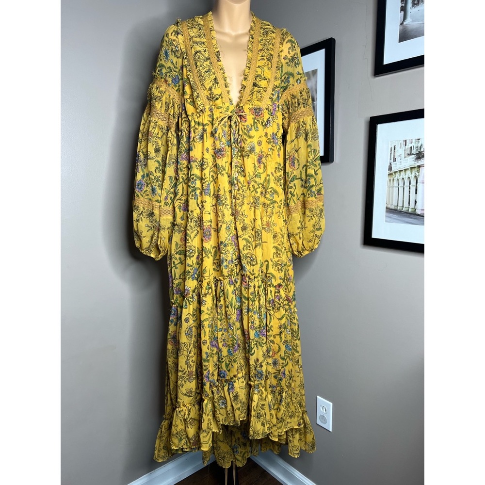Free People Cassis Printed Chiffon Dress - Picture 8 of 10
